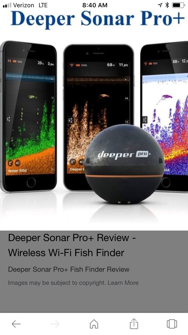 Deeper Fish Finder Pro App