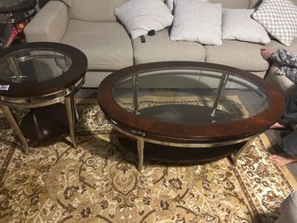 Class top c coffee and sides table set 2 side table