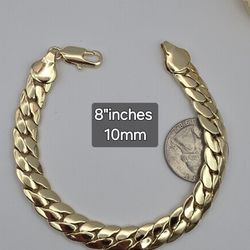 Bracelet Gold-plated 10mm Fashion Style Gold-plated 