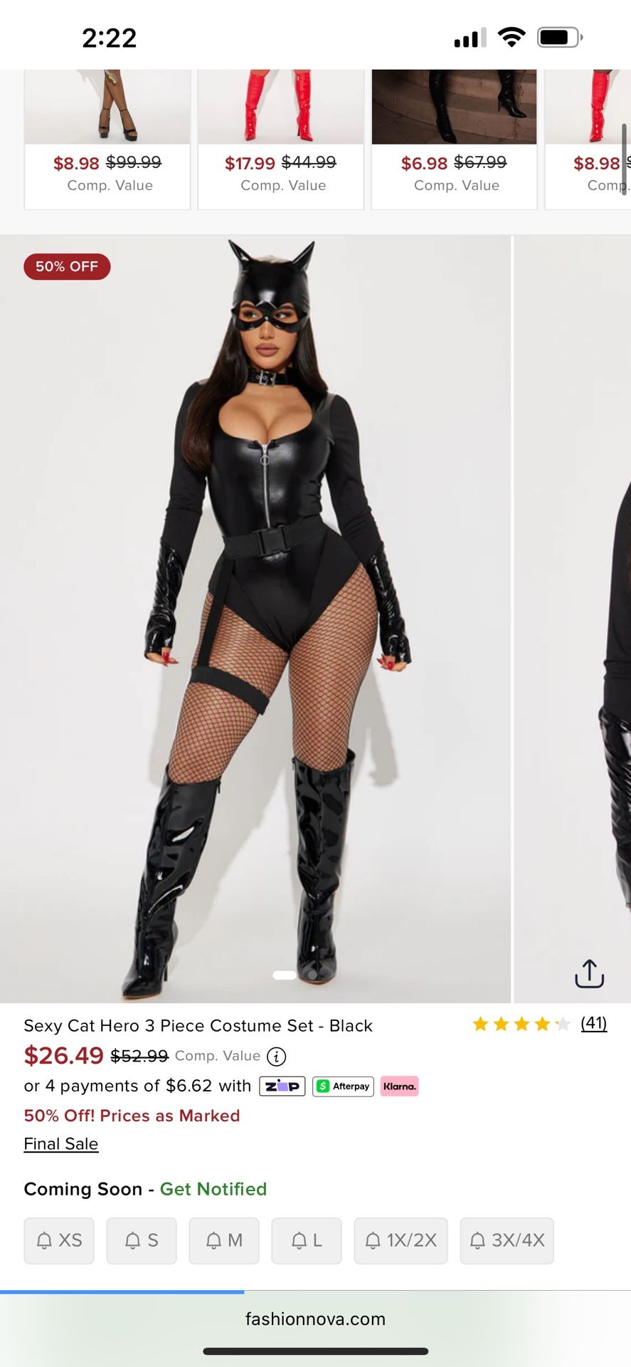 fashion nova cat woman costume 