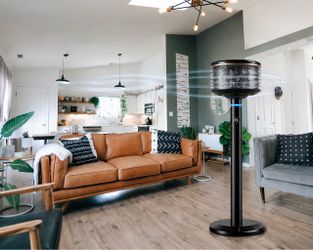 Spin360 360° Fan, Height-Adjustable Floor & Table Fan (Black)