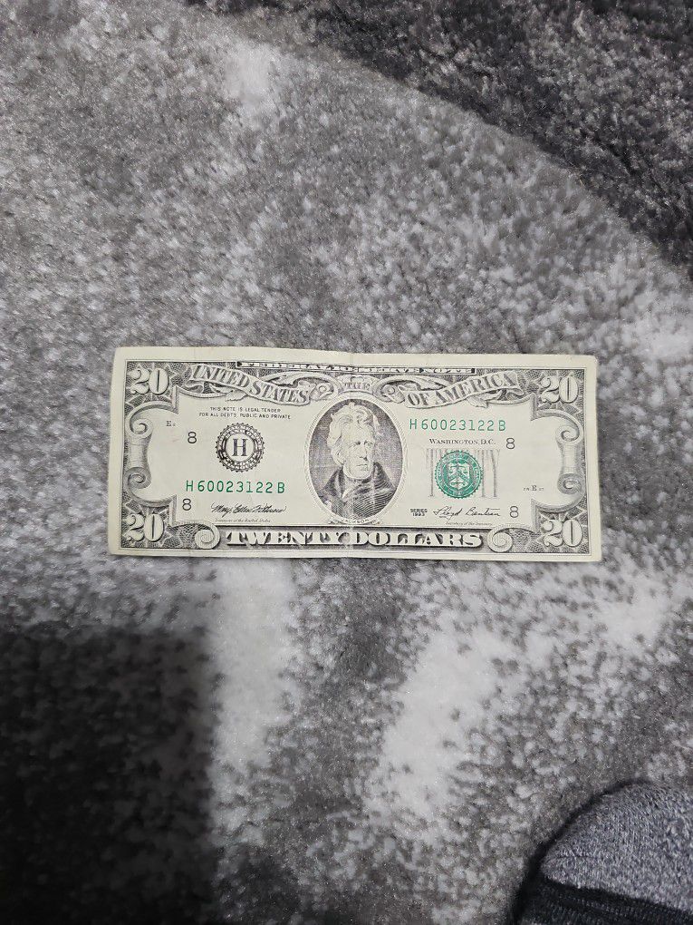 1993 20 Dollar Bill