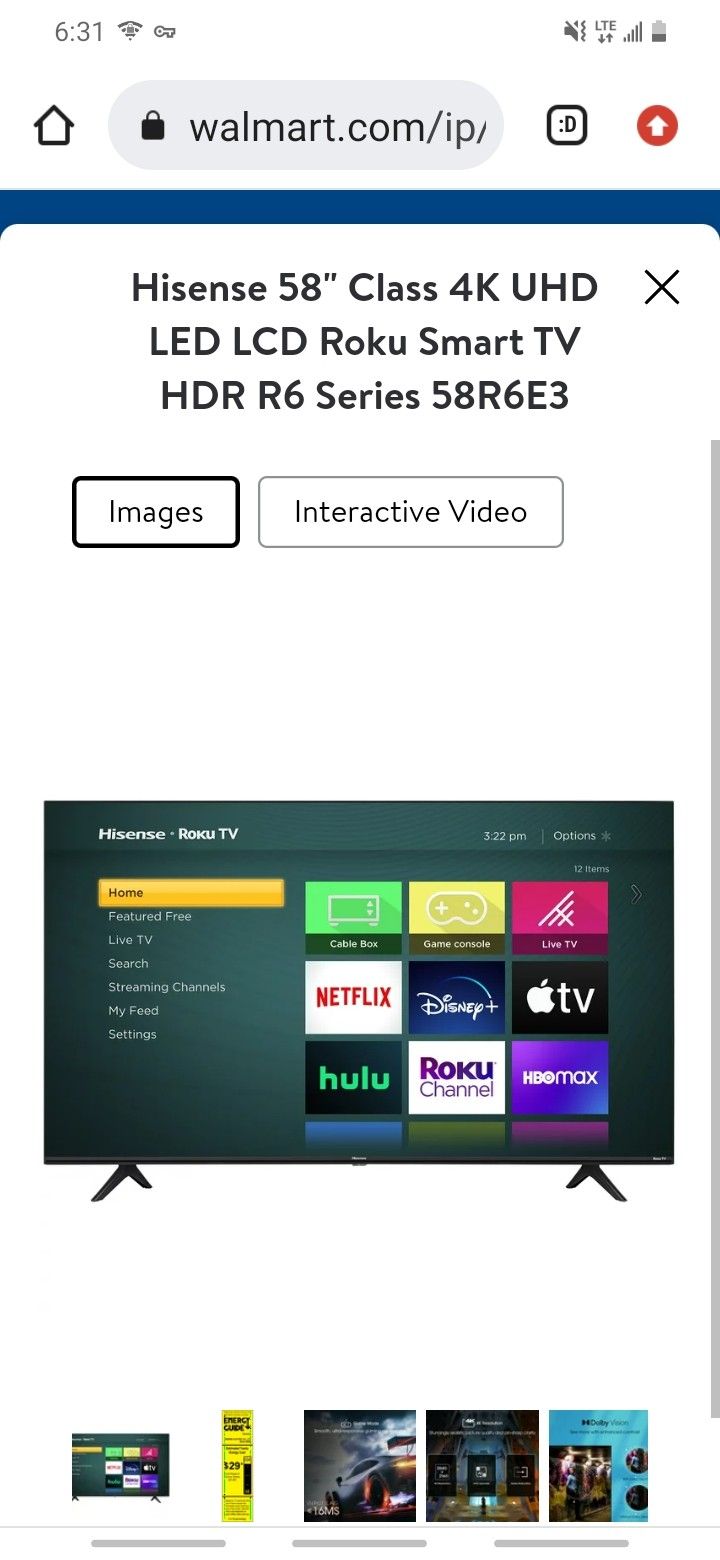 60 Inch Roku Flatscreen Smart Tv 