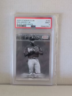 2025 Topps Stadium Club Ken Griffey Jr B&W PSA 9