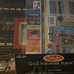 12x12 School Scrapbook Album Kit $3.00