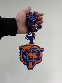 Chicago Bears Hype Chain | 3D Printed Navy & Orange Chain Necklace