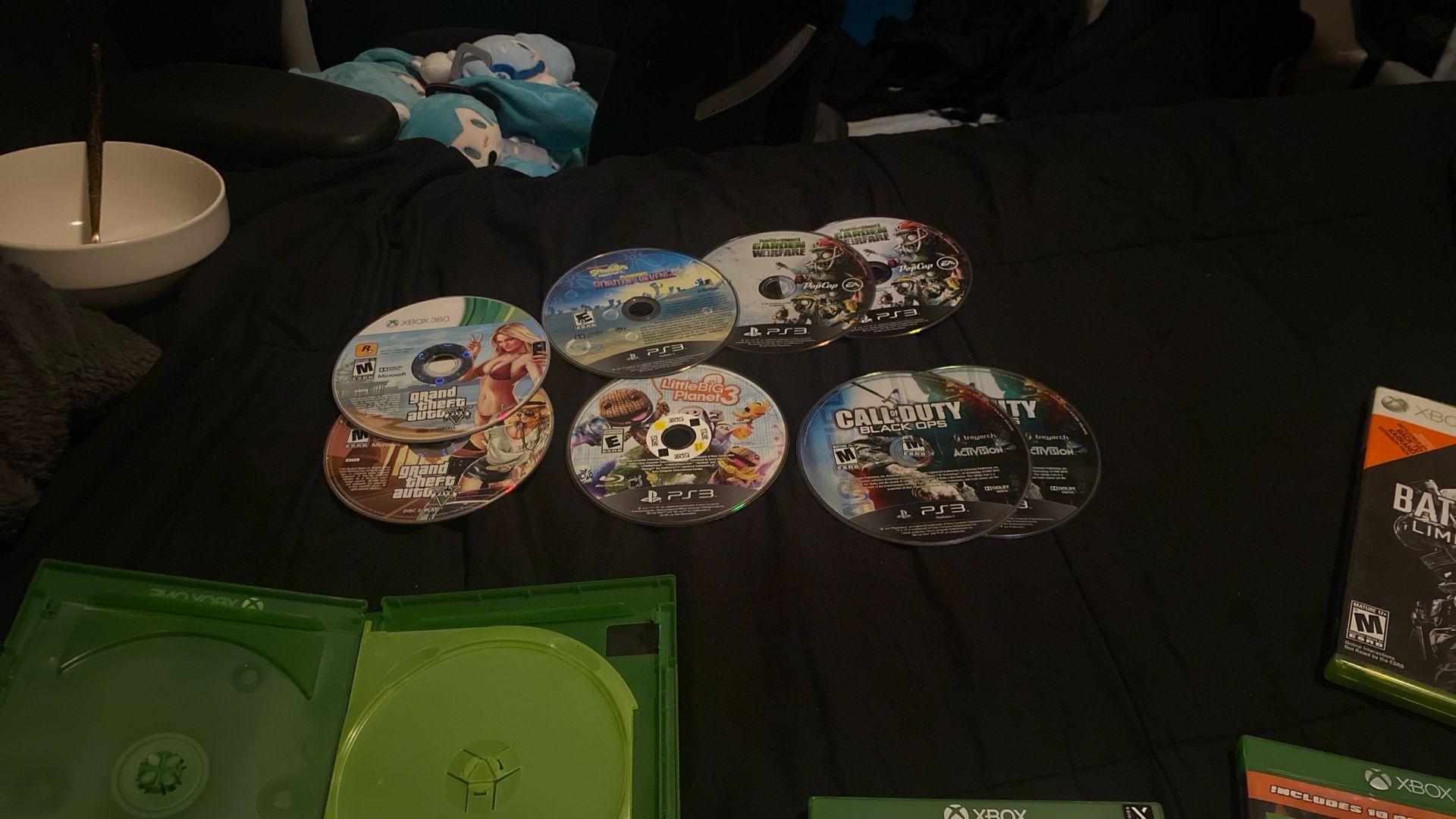 ps3 games and 2 xbox 360 games