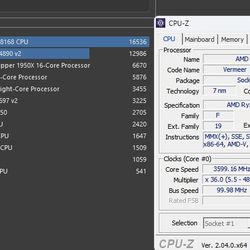 R7 5800x+B550 Aorus Elite+WIFICard+16GB 3600cL18Ram