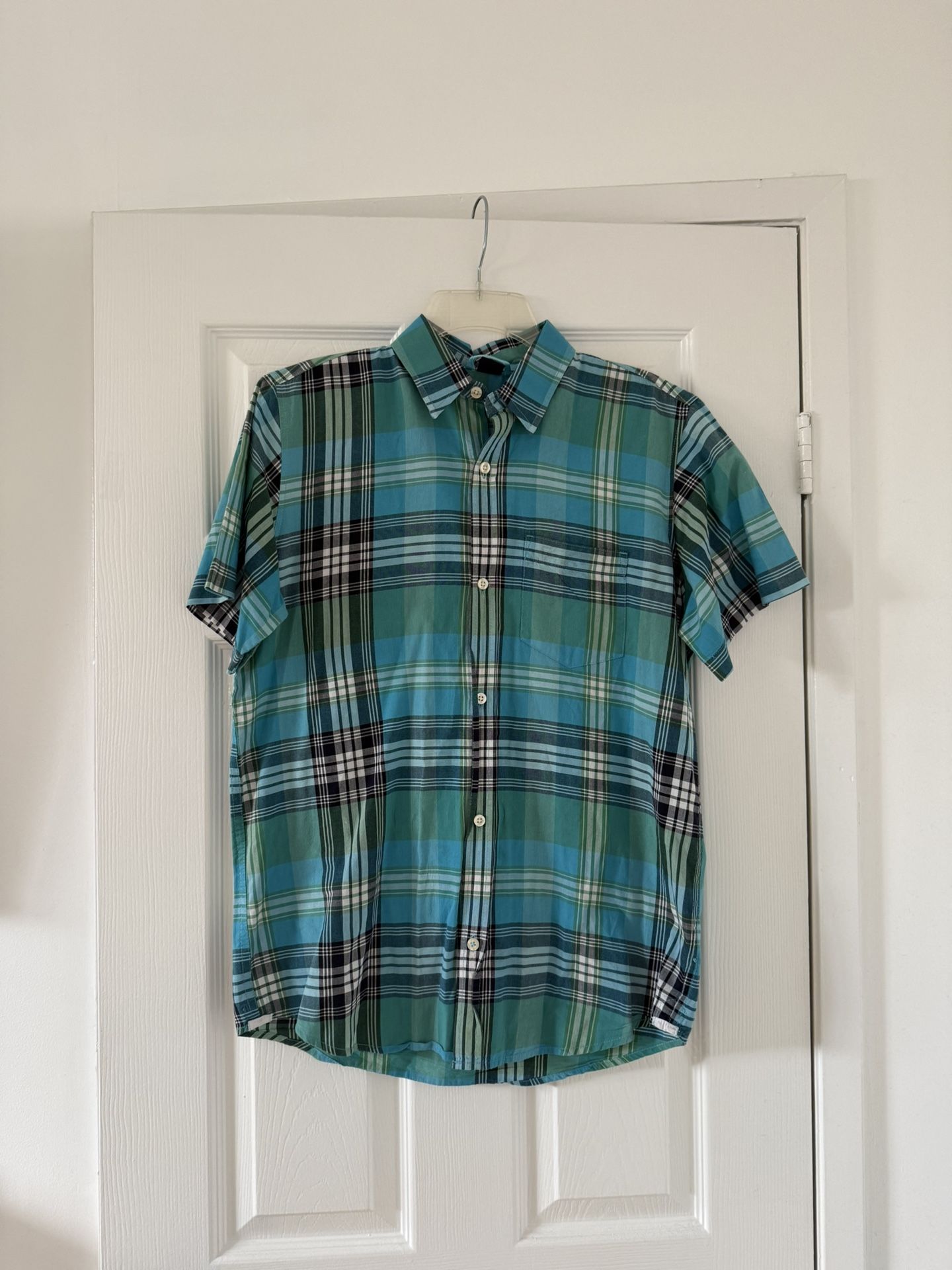 Teen Young Gap Kid’s Plaid Bottom Down Shirt size 14-16
