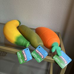 Squeeezy Carrot and Banana Squishy Toy