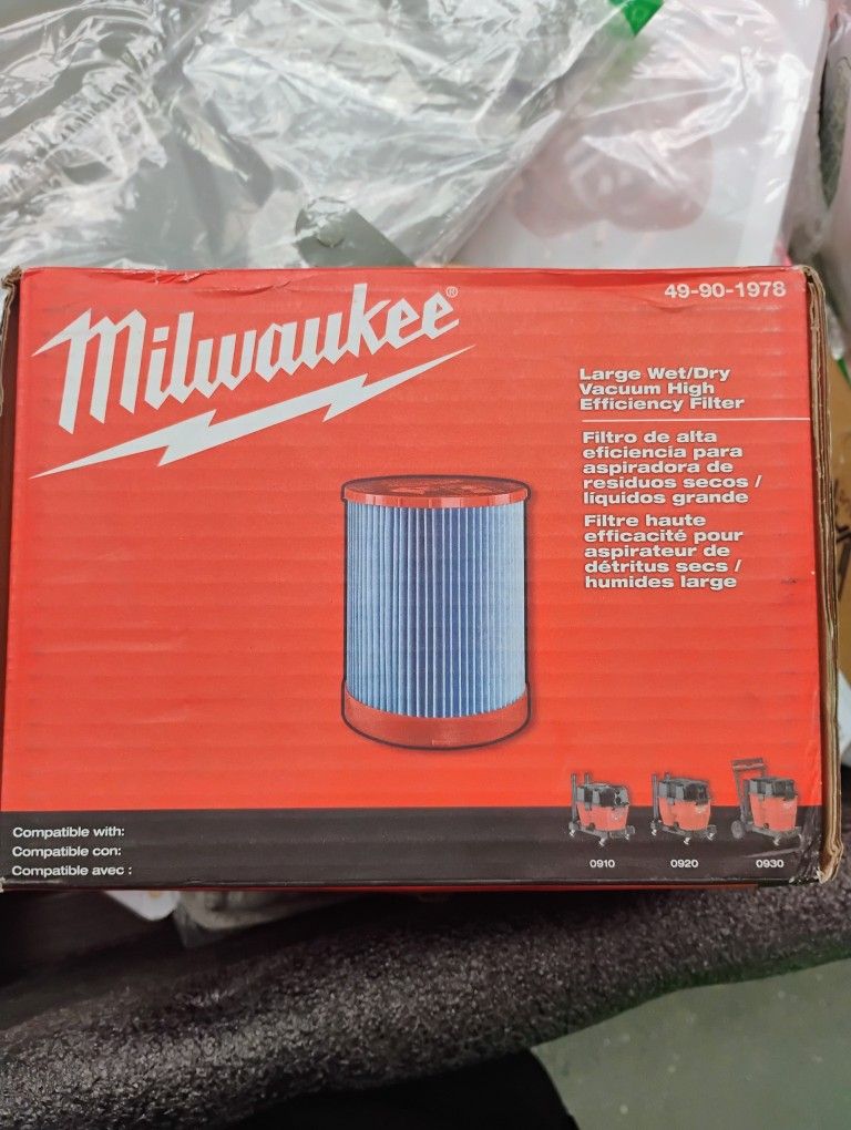 Milwaukee WET DRY VAC FILTER