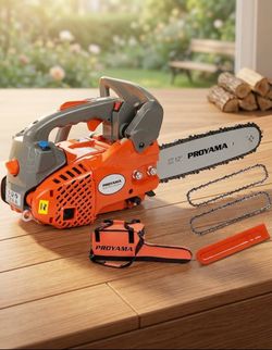 PROYAMA 26cc 12" Gas Powered Chainsaw - Lightweight Tree Pruning & Yard Work