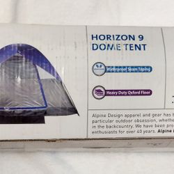 Dome 5 Person Tent Alpine Horizon 9 Like New 