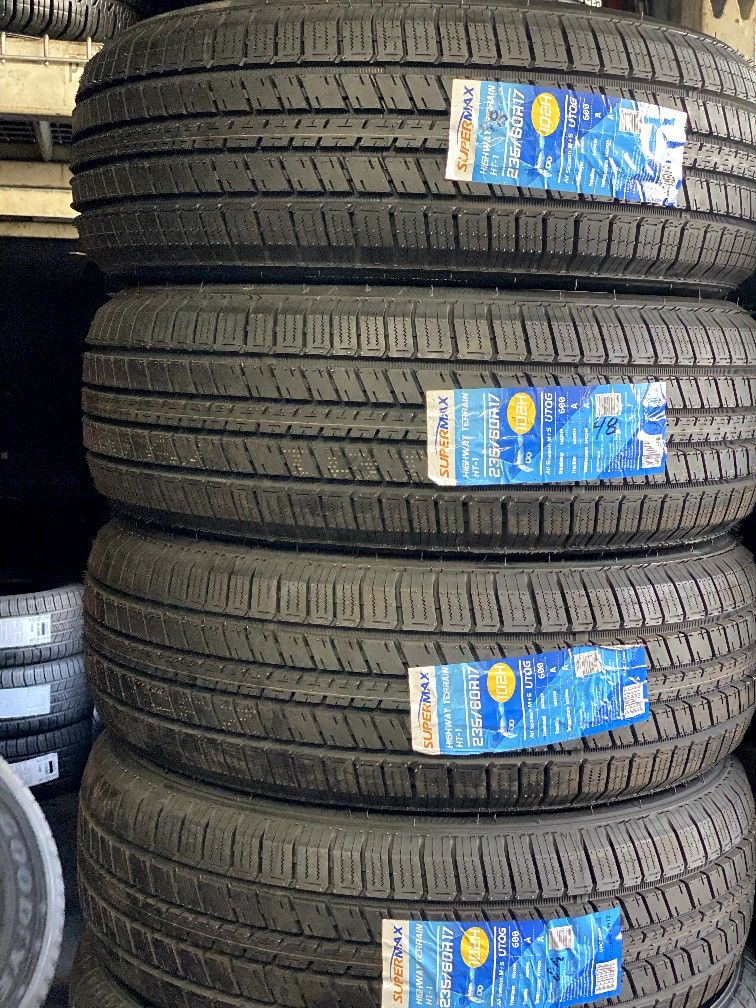 Set of new tires 235/60/17 Supermax