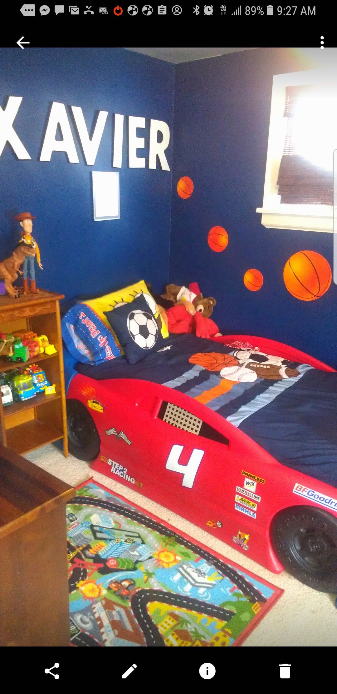 Step2 Stock Car Convertible toddler Twin bed