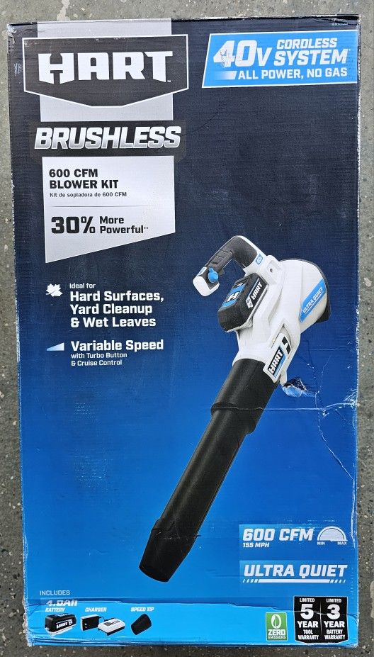 HART 40-Volt Brushless Leaf Blower