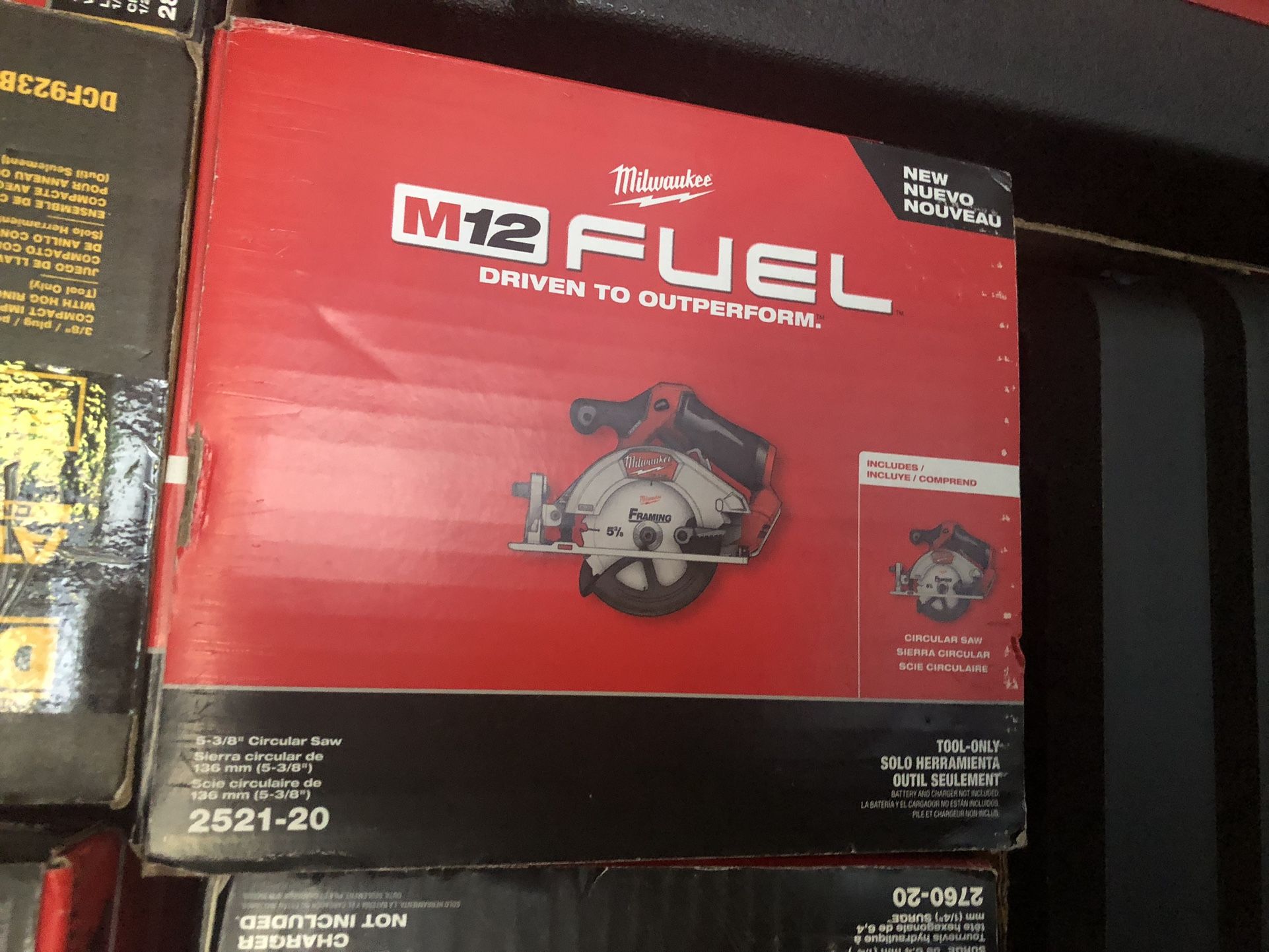 Brand New Milwaukee M12 FUEL 12V Lithium-Ion Brushless 5-3/8 in. Cordless Circular Saw (Tool-Only)