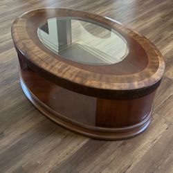 Rich brown coffee table