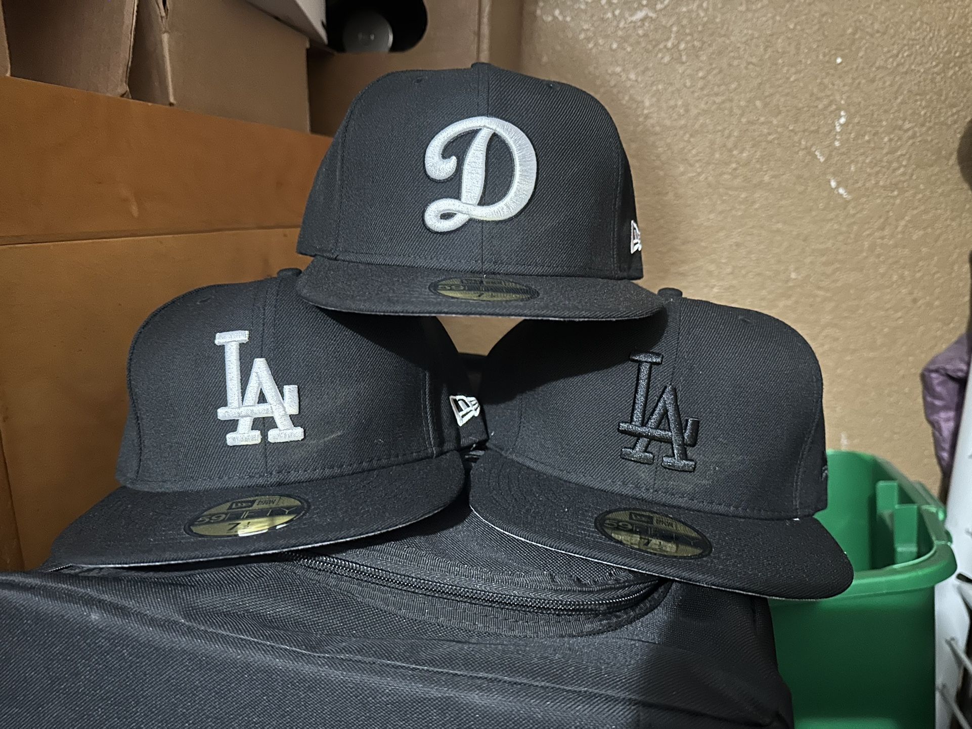 New Era Dodgers Fitted Hats 7 1/2 Lot Of 3 For $100