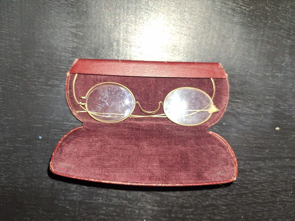 Vintage Gold Rimmed Wire Glasses