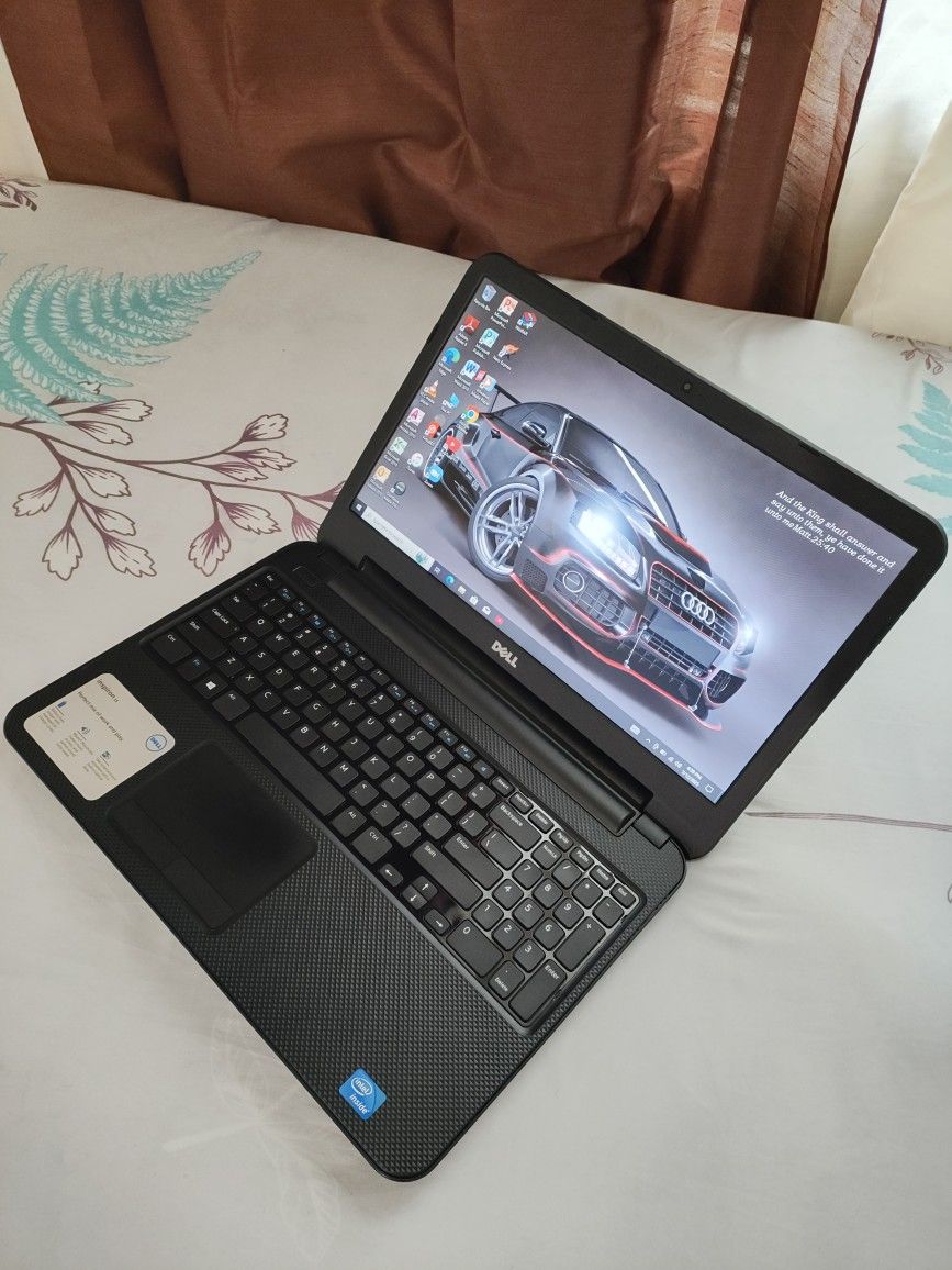 15.6"inch Intel Celeron Dell Laptop, 320GB HDD, 6GB RAM, Inbuilt Bluetooth, HDMI, DVD RW 📀 And a WebCam. Windows 10 Installed.