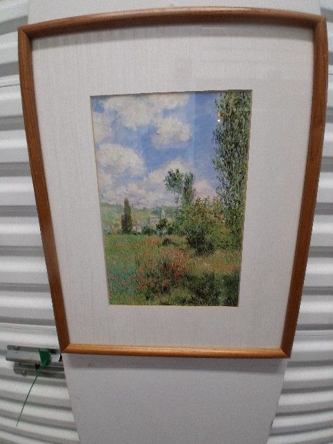1 OF 3 BEAUTIFUL PRINTS, PAINTED BY A FAMOUS PAINTER AND FRAMED AND MATTED BY LOCAL ARTIST IN NAPLES, GREAT SET