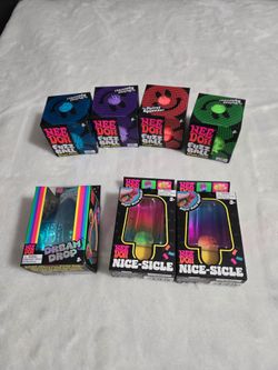New nee doh Fuzz Ball, nice-sicle, dream drop set