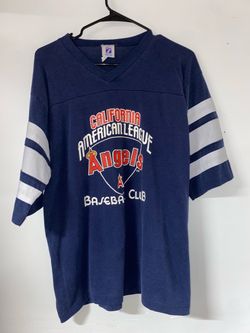 Angels vintage baseball tee 80s true size large logo 7