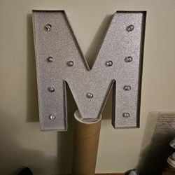 LED Marquee letter M