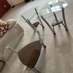 Coffee Table And 2 Side Tables 