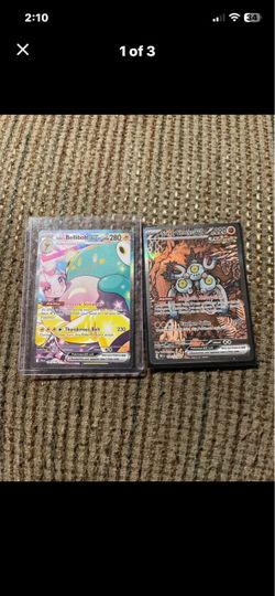 Pokémon Cards (Iono’s Bellibolt EX #183 & Sandy Shocks EX #159)