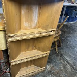 All Wood corner shelf