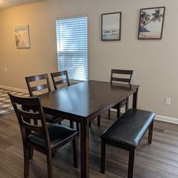Ashley Furniture Dining Table Set | Table + 4 Chairs + Bench | $400 OBO
