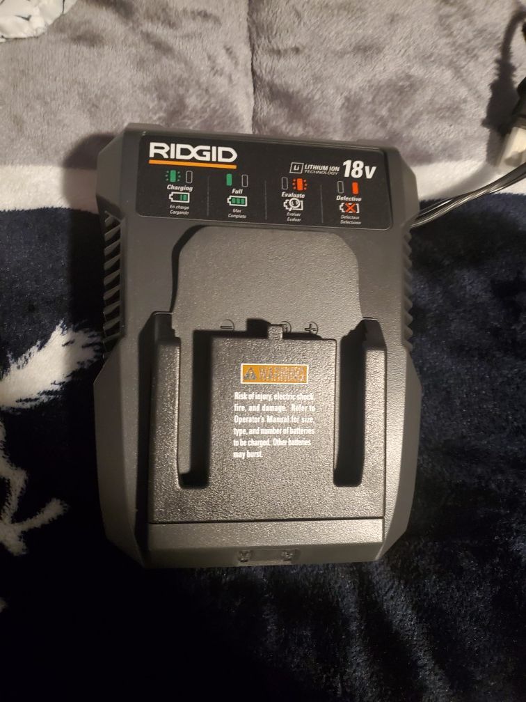 charger ridgid 18v brand new