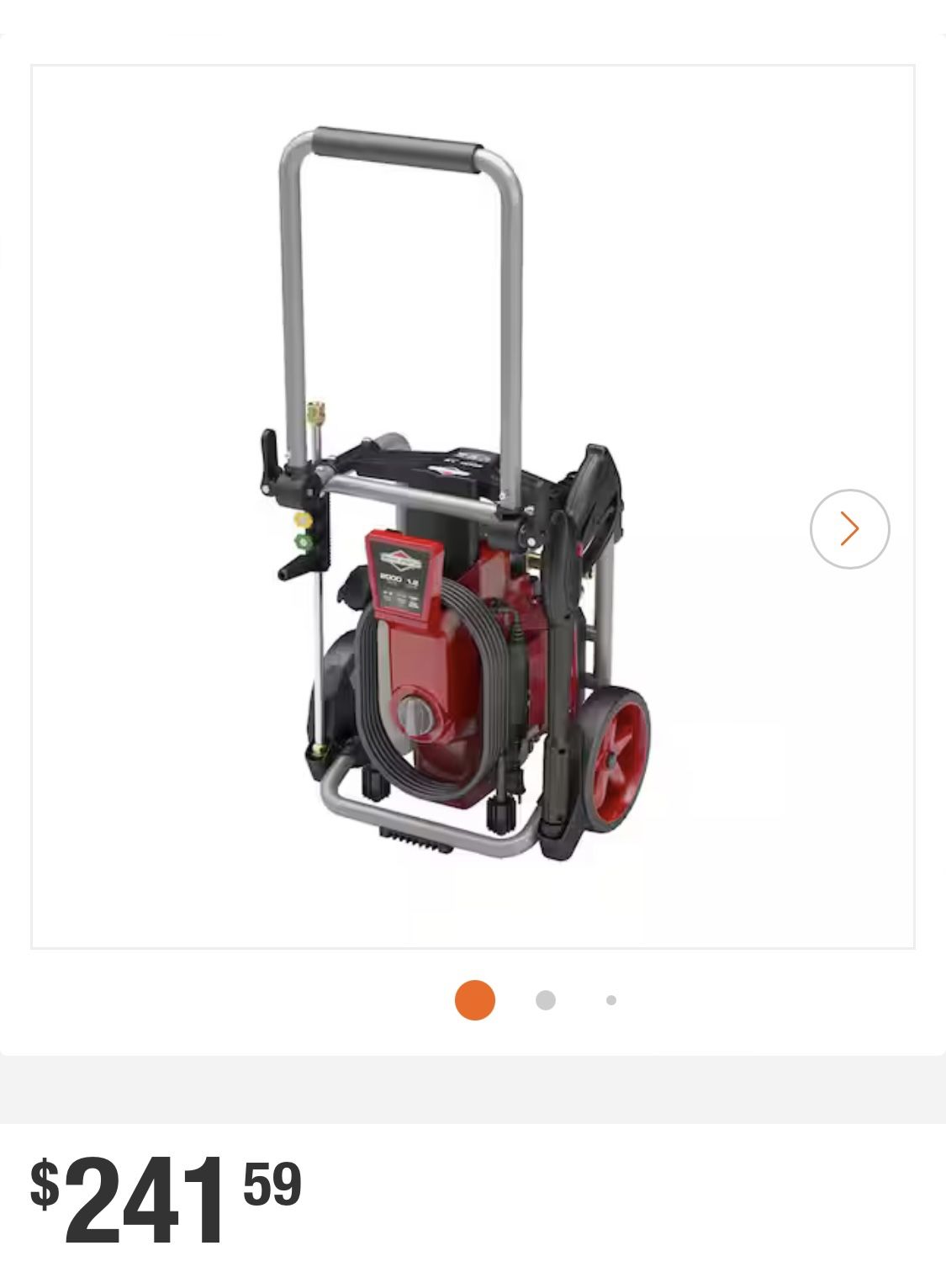Pressure Washer Murray 2000 Max PSI/1.2 Max GPM Electric Pressure Washer