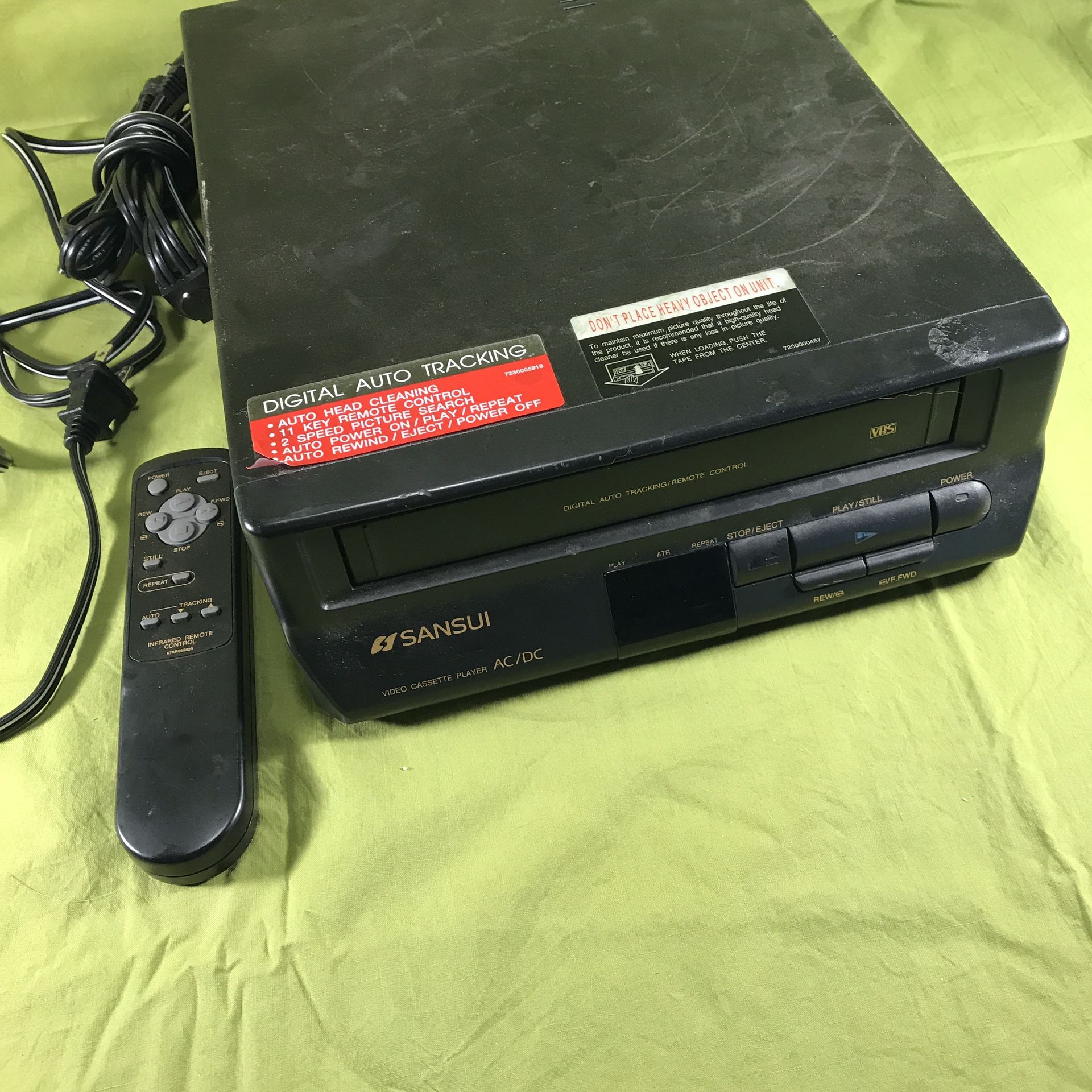 Sansui VCP1500 VHS VCR