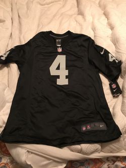 Raiders Carr jersey size LG brand new