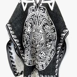 Authentic Mexican Poncho/ Cobija Gavan Autentico Mexicano
