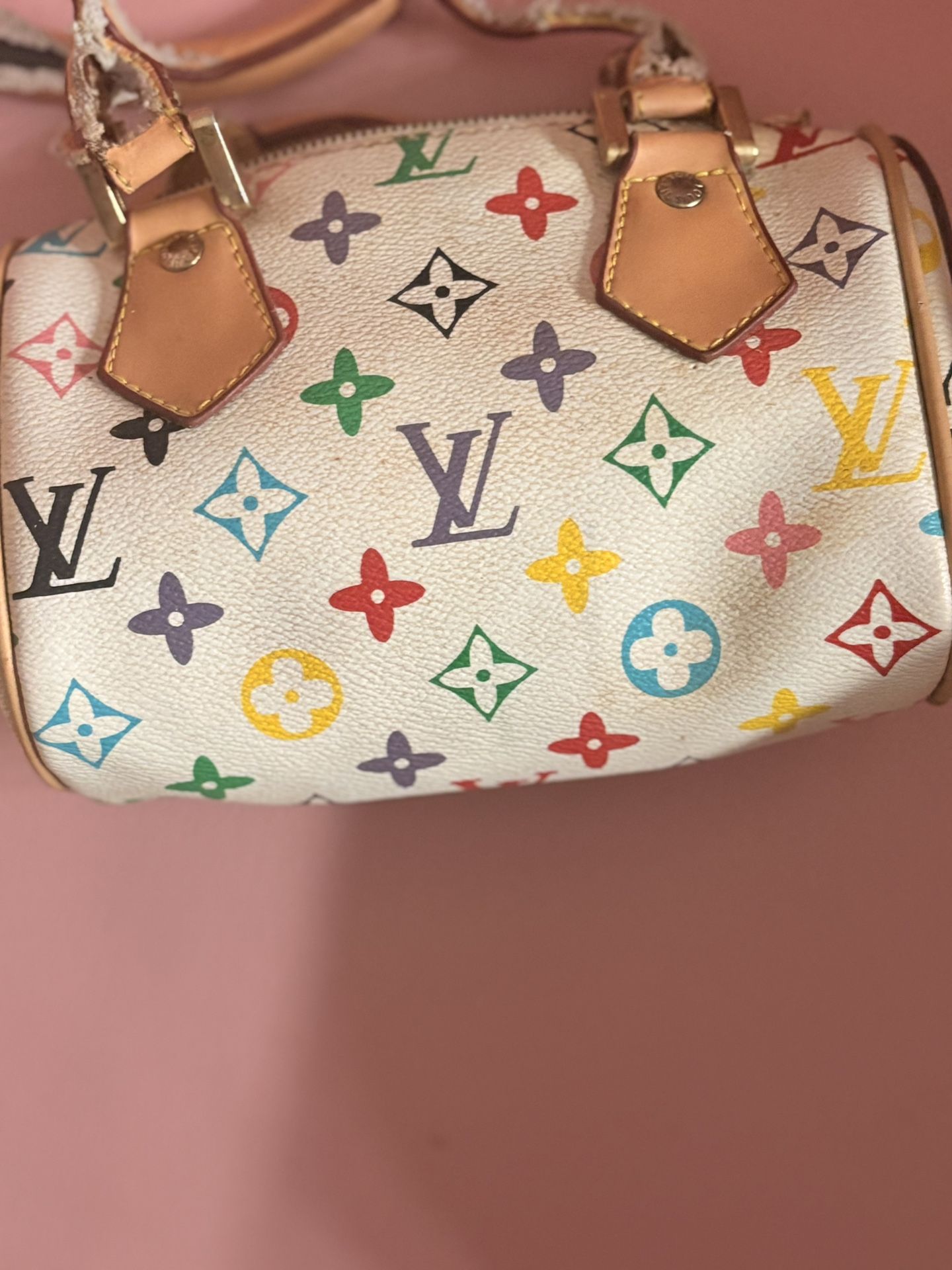 LV X TM Monogram Multicolor Nano Speedy White
