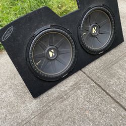 2 15inch Kicker Comps And 1200w Amp