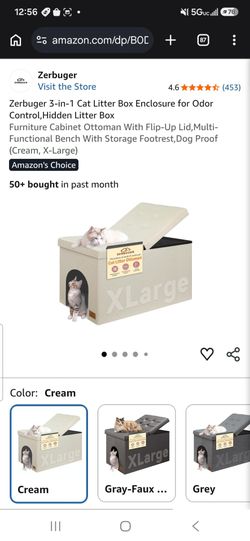 Cat  privacy  litter box/storage