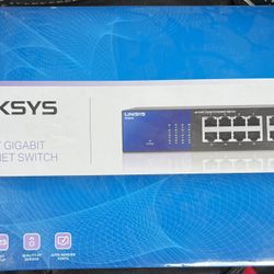 Linksys 16 Port Ethernet Switch SE3016 New, SEALED 