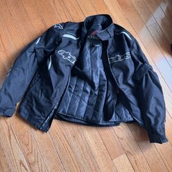 Alpinestars Winter Textile Motorcycle Jacket – Removable Liner + Armor (Like New)