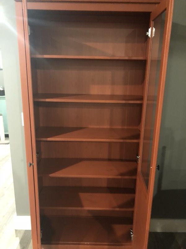 Hemnes Cabinet With Panel Glass Door Red Brown 35 3 8x77 1 2 Hemnes Cabinet With Panel Glass Door Red Brown 35 3 8x77 1 2 Ikea For In Lake Worth Fl Offerup