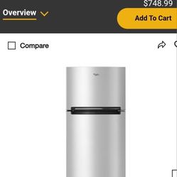 Whirlpool Top Freezer Refrigerator