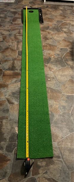 Electric putting practice mat