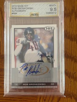 Rob Gronkowski graded auto RC