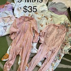 9 Mth Carters Clothes 