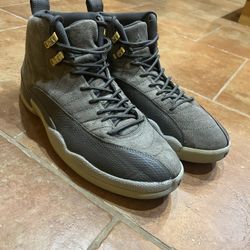 Air Jordan 12 High- “Dark Grey” Size 9.5 Shoes 