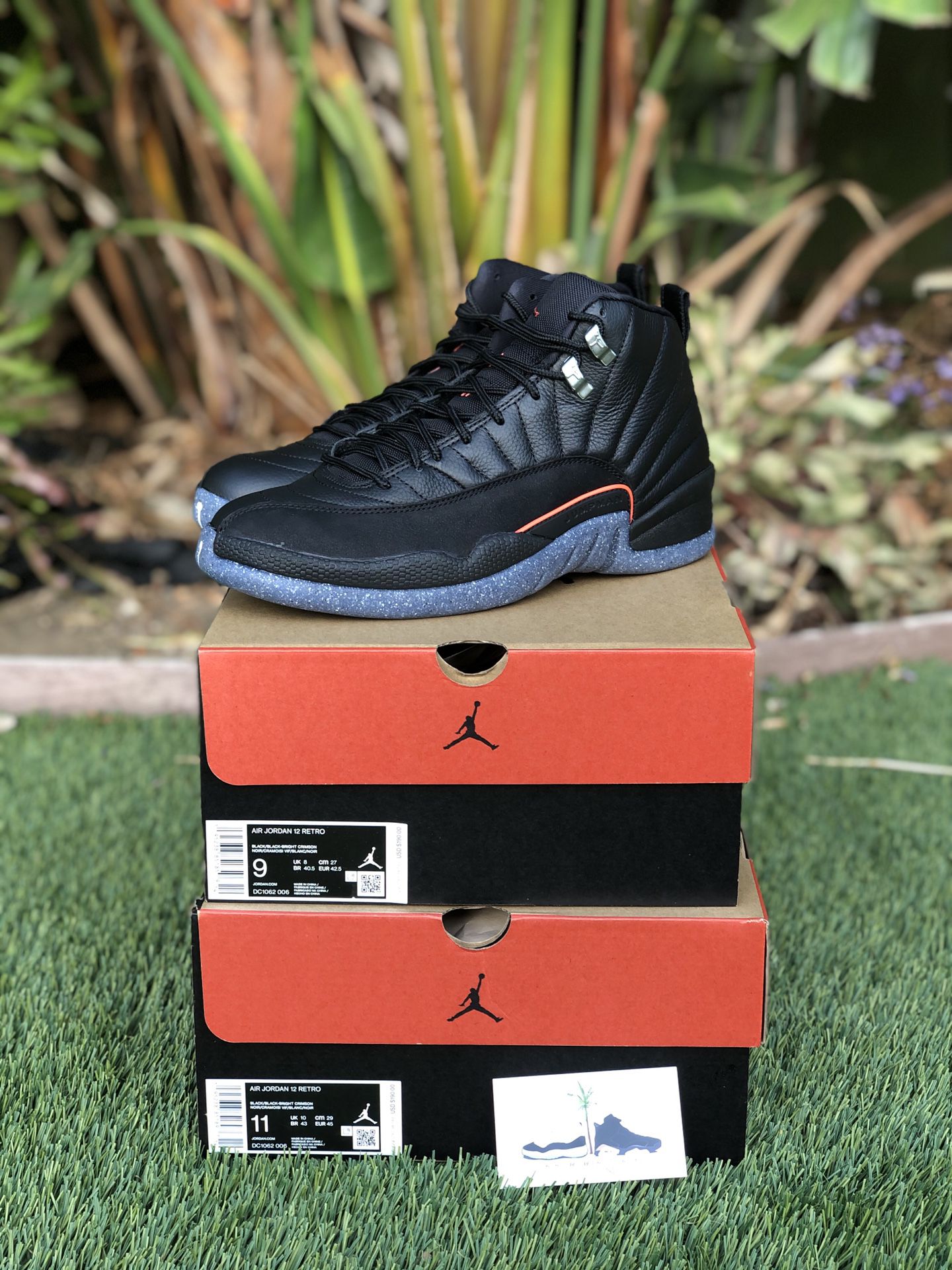 Nike Air Jordan Retro 12 Utility Black Size 6y, 9, 10, 10.5 & 11